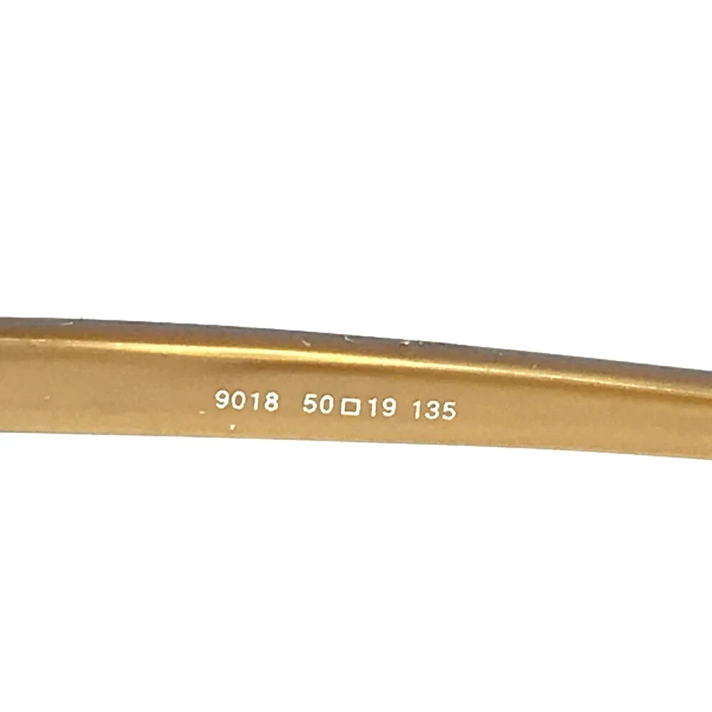 ogi Petite Eyeglasses Frames 9018 COL. 61 Brown Gold Cat Eye Full Rim 50-19-135